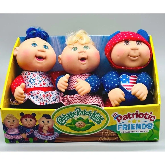 Cabbage Patch Kids Patriotic Friends Doll Betsy Star Kennedy Set of 3 2020