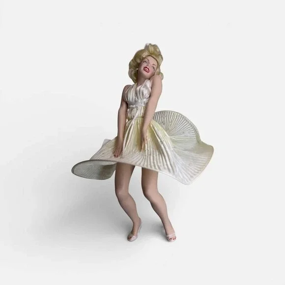 Franklin Heirloom Dolls Marilyn Monroe Doll White Like New The Seven Year Itch