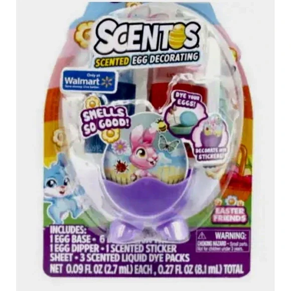 Scentos Scented Easter Bunny Themed Egg‎ Decorating Kit - Ages 3+
