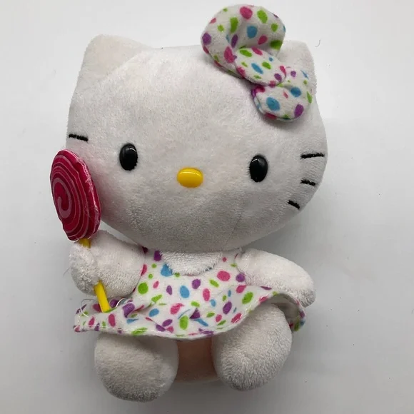 TY HELLO KITTY WITH LOLLIPOP‎