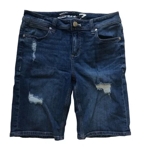 Seven7 Distressed Bermuda Short - Women’s 10‎