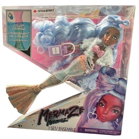 Mermaze Mermaidz Color Change‎ Shellnelle Mermaid Fashion Doll with Accessories