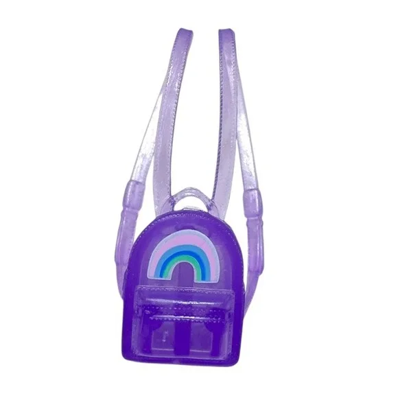 2021 Barbie Extra‎ Doll Rainbow Purple Knapsack Bag Clothing Accessory