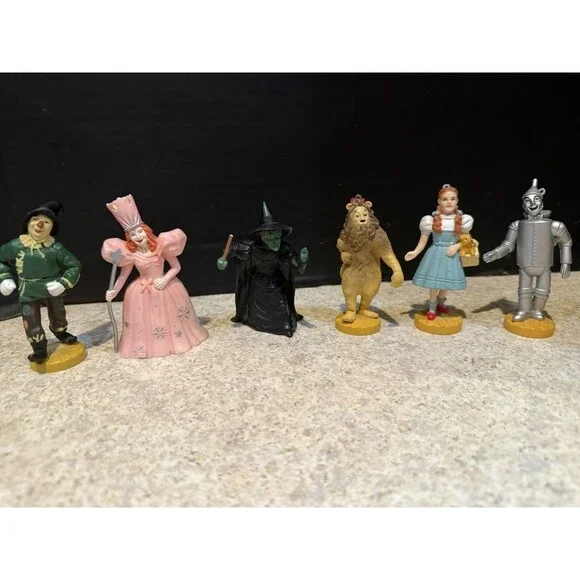 Vtg 1987 Wizard of Oz Figurine Set Complete 6 Loew's MGM Turner Macau Presents