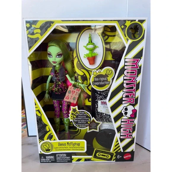 Mattel Monster High Venus McFlytrap Doll‎ Unisex NIB Creeproduction Green Punk