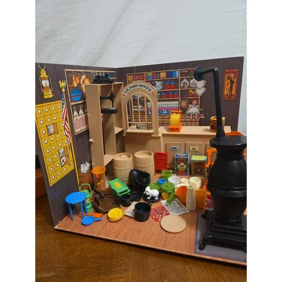 Ideal Jody General Store Play Set with Accessories 1974 Vintage Stove Chair