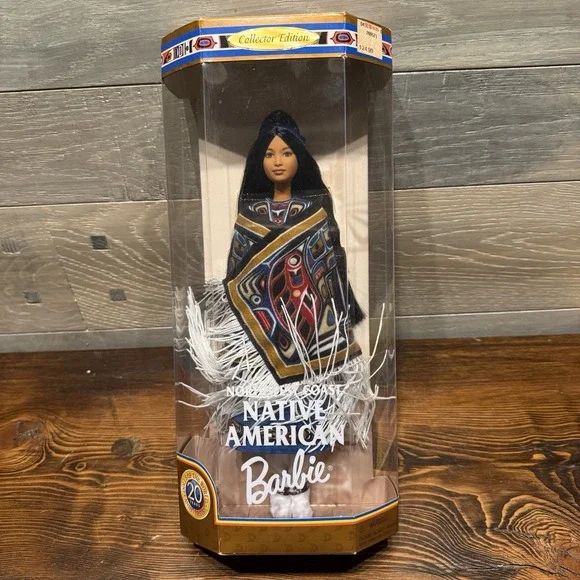 1999 Mattel Barbie Northwest Coast Native American Dolls of the World Barbie NIB