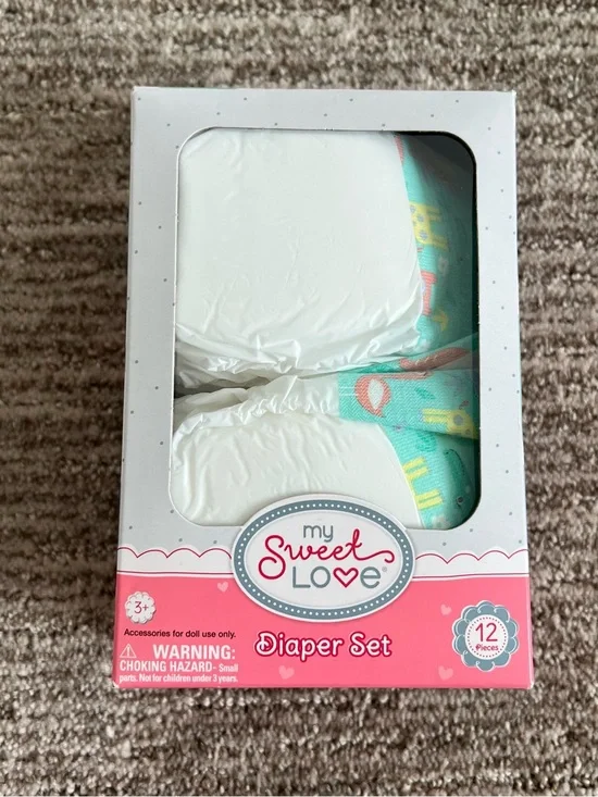NIB My Sweet Love Doll Diapers 12 Pack