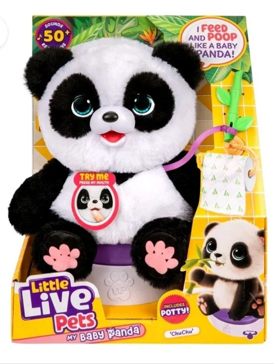 Little Live Pets My Baby Panda ChuChu, Interactive Pet, 50+ Sounds & Reactions,