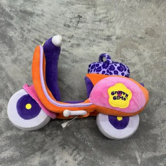 Y2K Groovy Girls Moped Scooter Motorcycle Bike Plush Toy 2001 Nostalgia Colorful