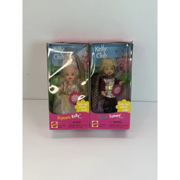Kelly Club Dolls Princess Kelly Prince Tommy Mattel 1999 Vintage Toys Lot