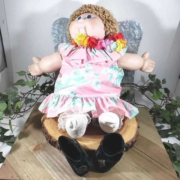 Rare Vintage 1985 Xavier Roberts‎ Signature Porcelain Cabbage Patch Doll Shaders