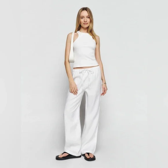 Reformation Olina linen pants - size m