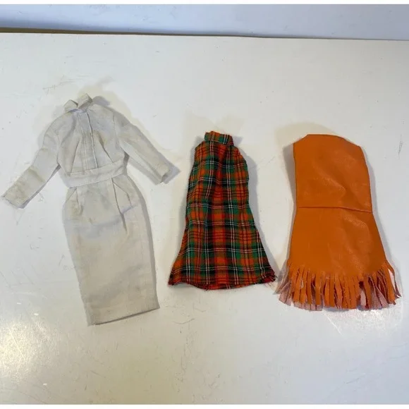 Vintage Barbie Clothes Lot of 3 Dresses