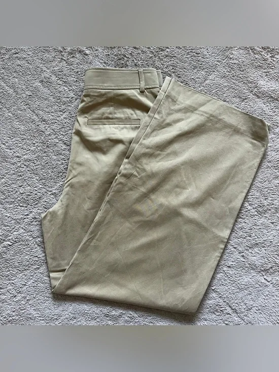Everlane High Rise Wide Leg Pants Preppy Minimalist Office‎ Capsule Travel Sz 6R