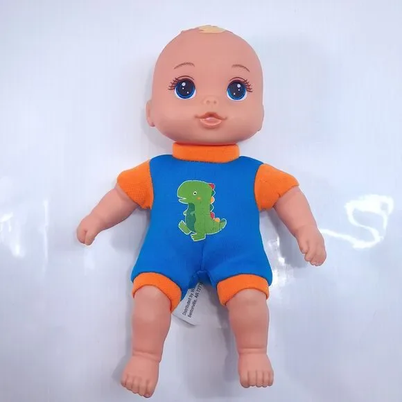 Walmart My Sweet Love baby doll boy dinosaur Blue orange outfit Wal-mart soft