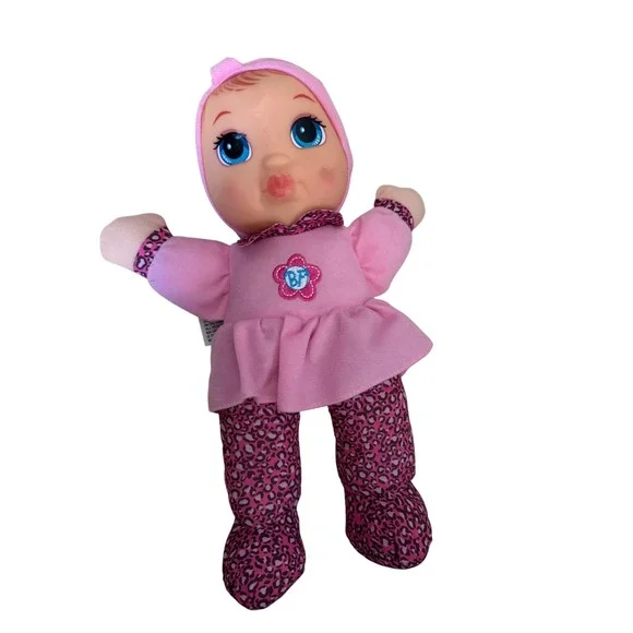 Baby's First Kisses Baby Doll‎ Soft Body, Vinyl Face W/Pink Clothes talking doll