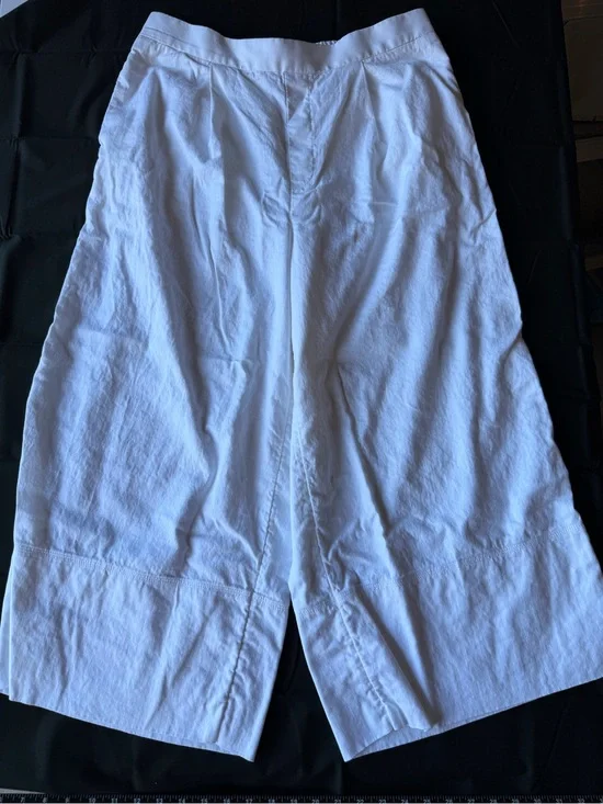 Banana Republic - White Wide-Leg Linen Blend Pants
