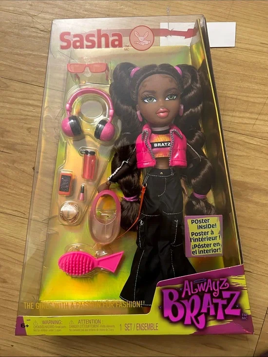 Alwayz Bratz Sasha Doll in Pink & Black Outfit  new in box