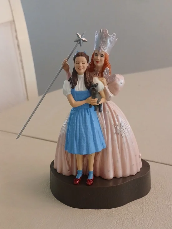 Hallmark Pink Glinda & Blue Dorothy Wizard of Oz Figurine