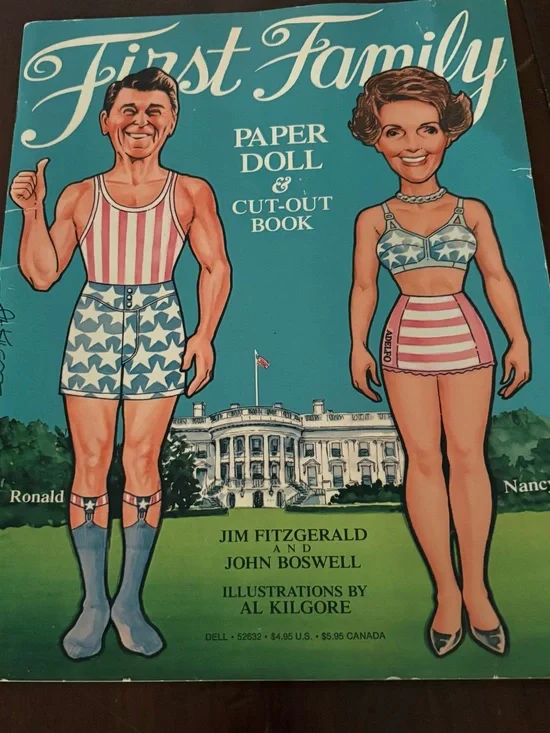 Vintage 1981 First Family Paper Doll Book Uncut Pristine Condition