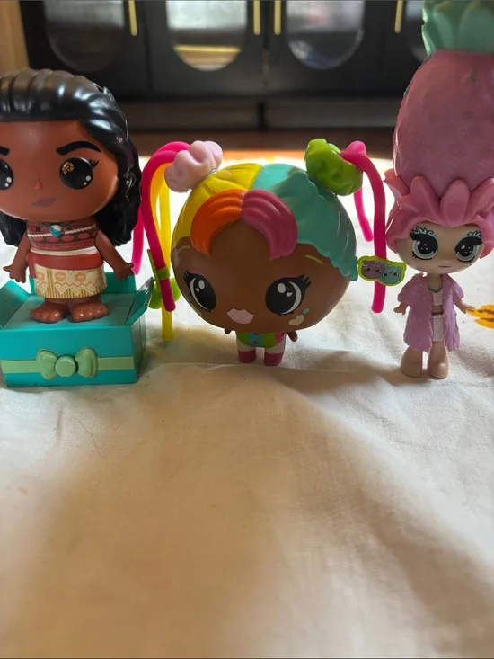 Rainbow Pigtail Kids Collectible Toy Figure - Multicolor