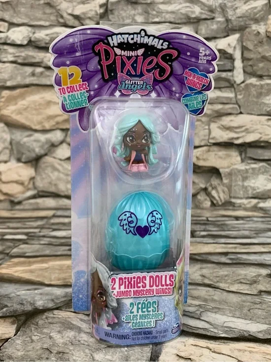 Hatchimals Mini Pixies Glitter Angels Mystery Doll Jumbo Wings Fashion Toy Set