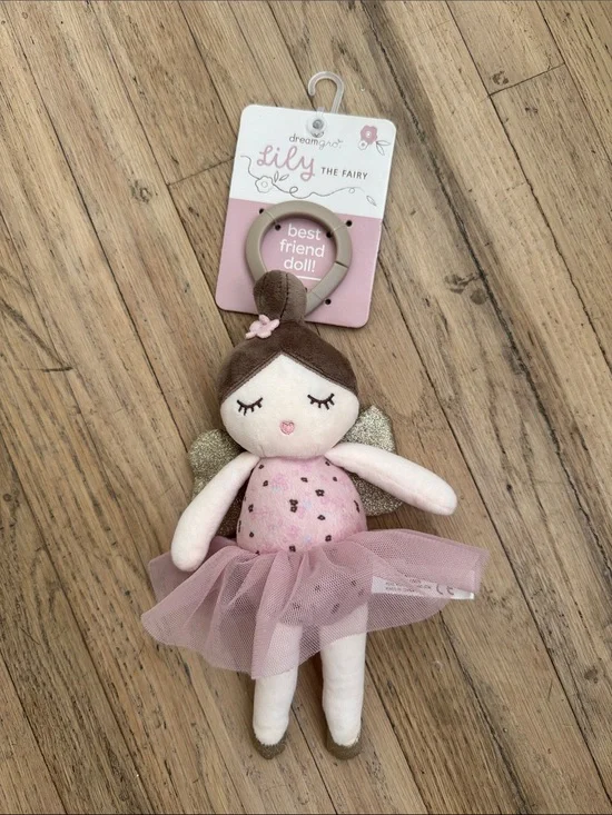 Dreamygro 'Lily the Fairy' Pink Plush Doll Keyring