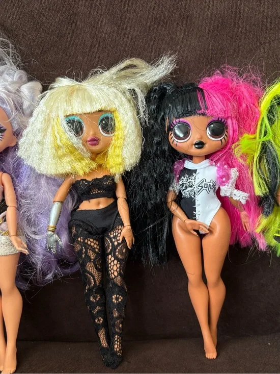 L.O.L. Surprise! O.M.G. Fashion Dolls Lot of 4 11 in Removable Clothes