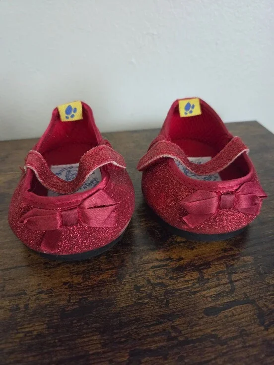 Build A Bear Sparkly Ruby Red Shoes