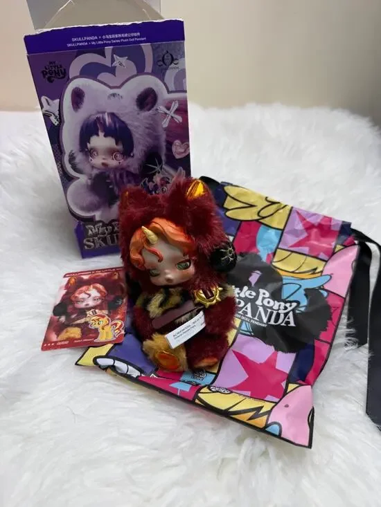 Skullpanda My Little Pony Sunset Shimmer Costume Set Red Yellow Black Cloth Hair