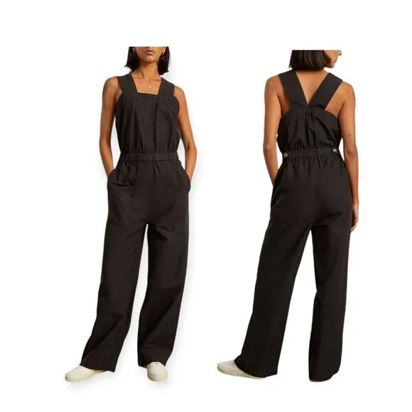 New with tag, Everlane The Fatigue Apron Jumpsuit, Black, Size 12