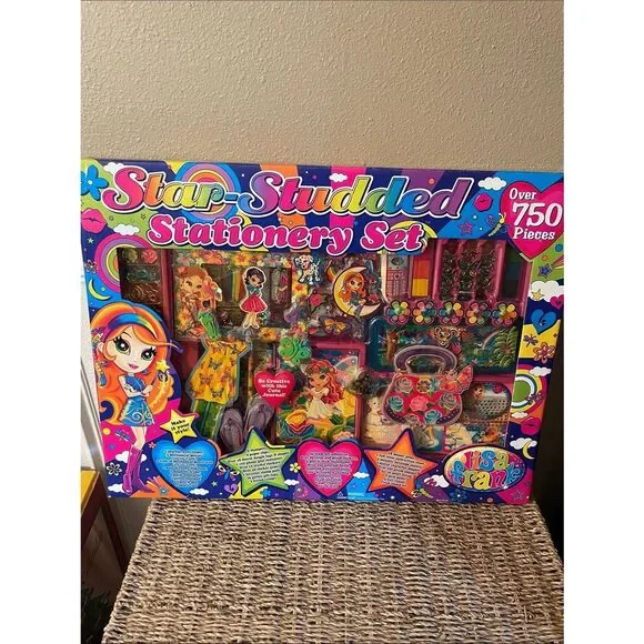 Lisa Frank Star-Studded Stationery Set - Rainbow Colors Y2K Rare Set 750 piece