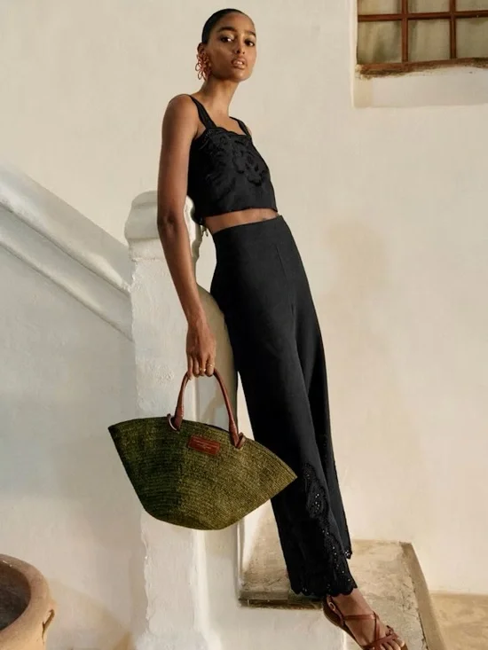 NWT Sézane Set - Fausto Trousers + Marga Blouse Size 4/6