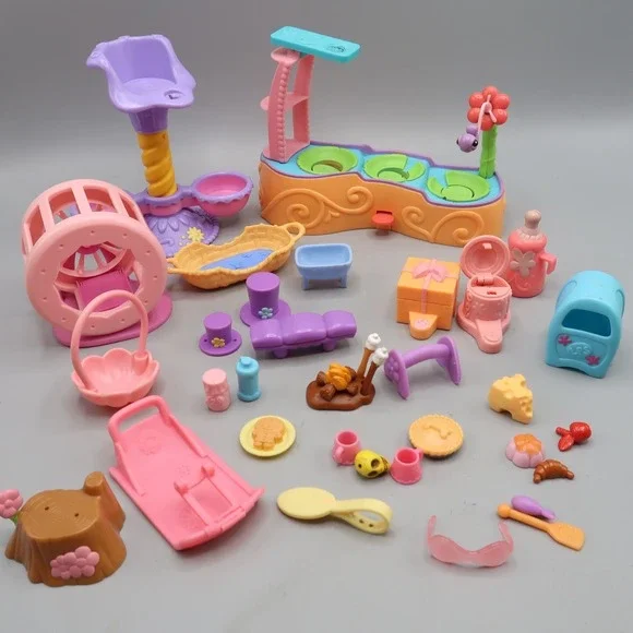 Vintage Littlest Pet Shop LPS Kenner Pieces Figures Accessories Lot