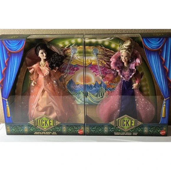 Wicked Dolls Magical Wise Women Duo Broadway Rare Collectable Mattel Brand New