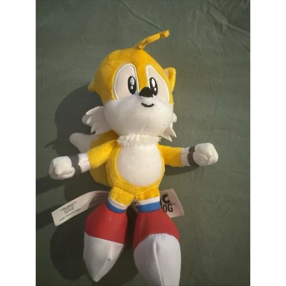 Sonic Tails plush figure 2022 Jakks Pacific Yellow Mini Plushie Collectors