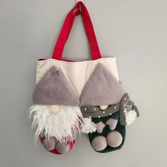 Pottery Barn Gnome Two Bottle Gift Bag