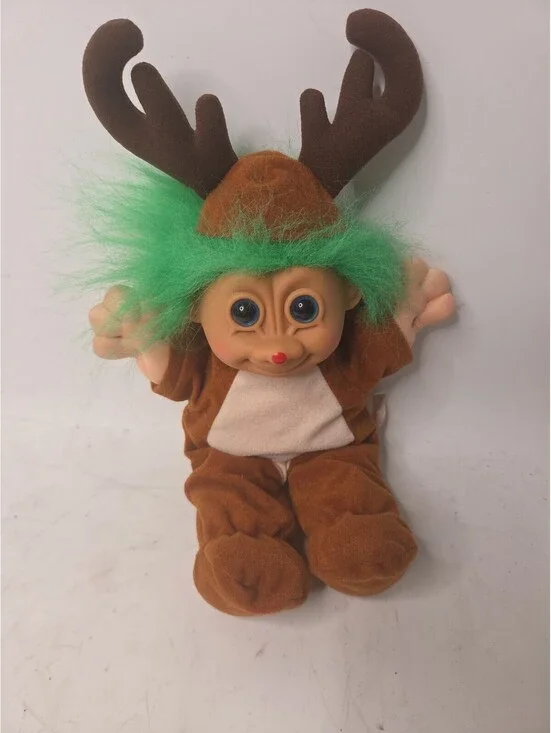 Vintage Russ Troll Kidz Rudy Reindeer Christmas Plush 10
