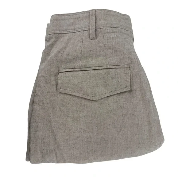 Banana Republic Linen Blend Wide Leg Pleated Trousers‎ Pants Size 8 Petite NEW