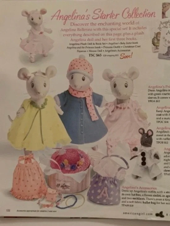 Assorted Angelina Ballerina Items Accessories