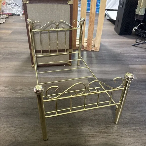 American Girl Samantha Parkington Brass Metal Bed Frame ONLY