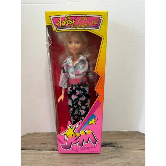 Vintage 1987 Hasbro Jem Starlight Girls Ashley Doll New In Box 4211/4025 Asst