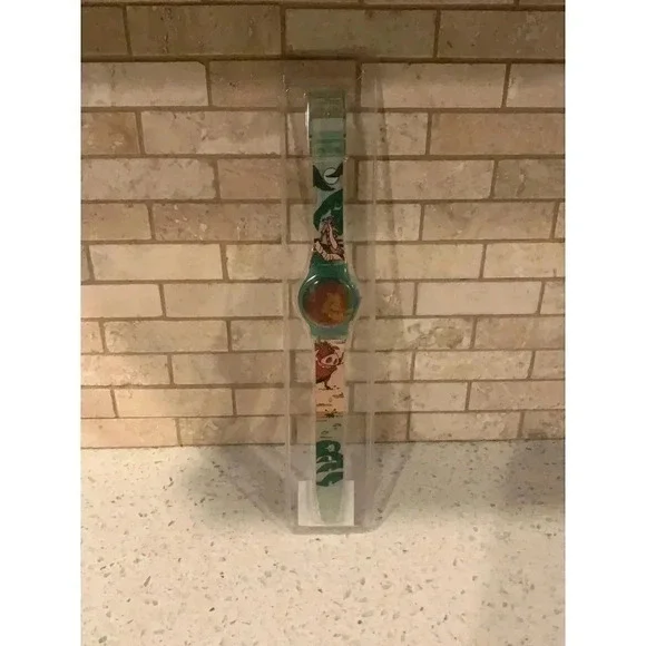 New Vintage Lenticular Disney Kids Green Plastic Lion King‎ Digital Watch  bz