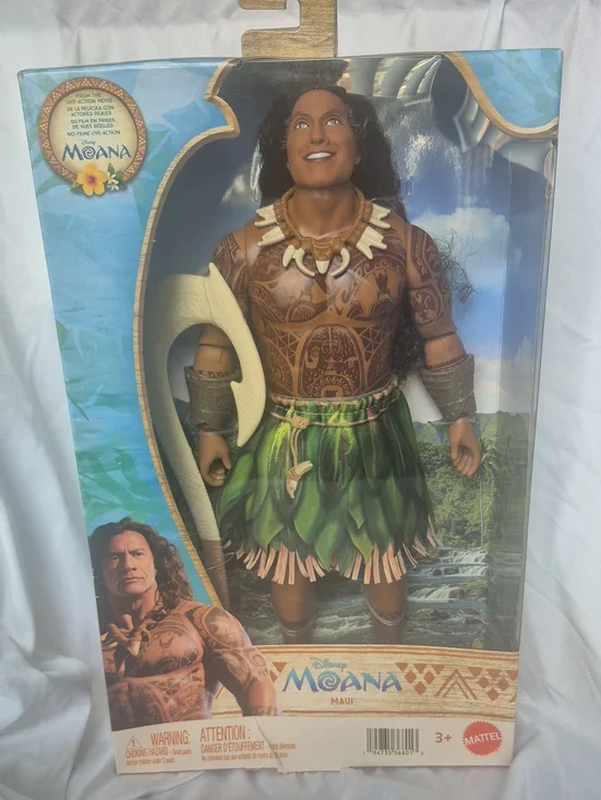 New In Box Disney Live-Action Moana Maui Fashion Doll