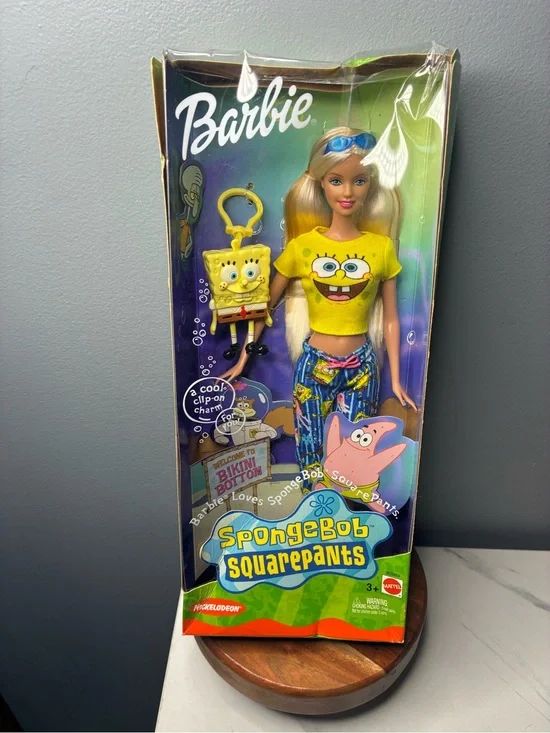 Barbie Loves SpongeBob SquarePants Doll 2002 Mattel Nickelodeon w/ Box