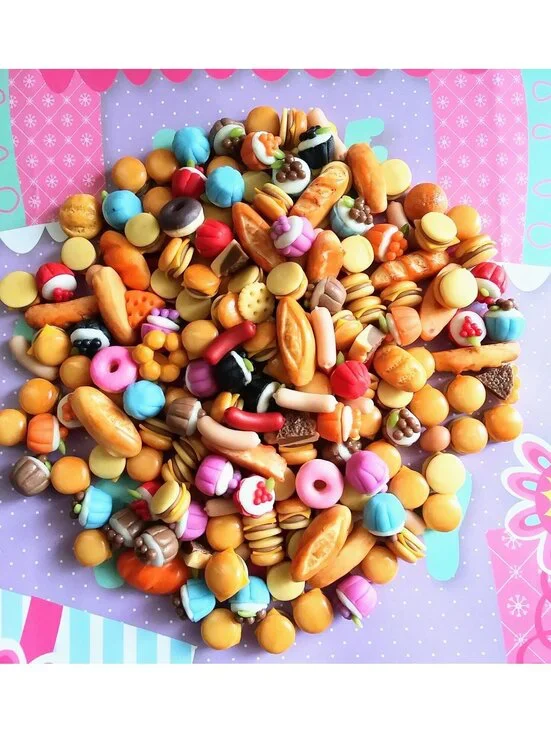 10pc Miniature Dollhouse Mixed Food Lot