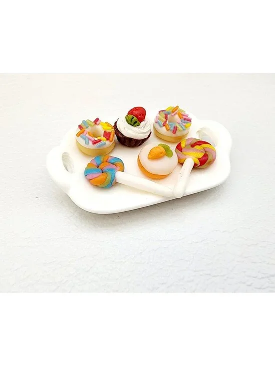 Miniature Dollhouse Assorted Dessert Tray 1:12