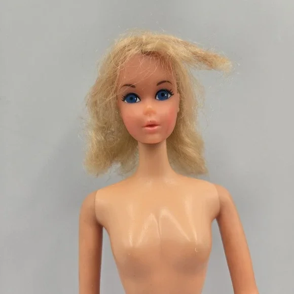 Vintage 60-70s Twist n Turn TNT BARBIE Mod Era Japan Blonde Blue Eye