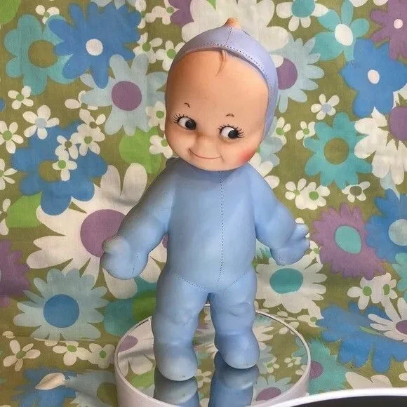 Vintage Kewpie doll, Ragsy Squeeze doll, Cameo doll 1963, squeeze toy, 9”